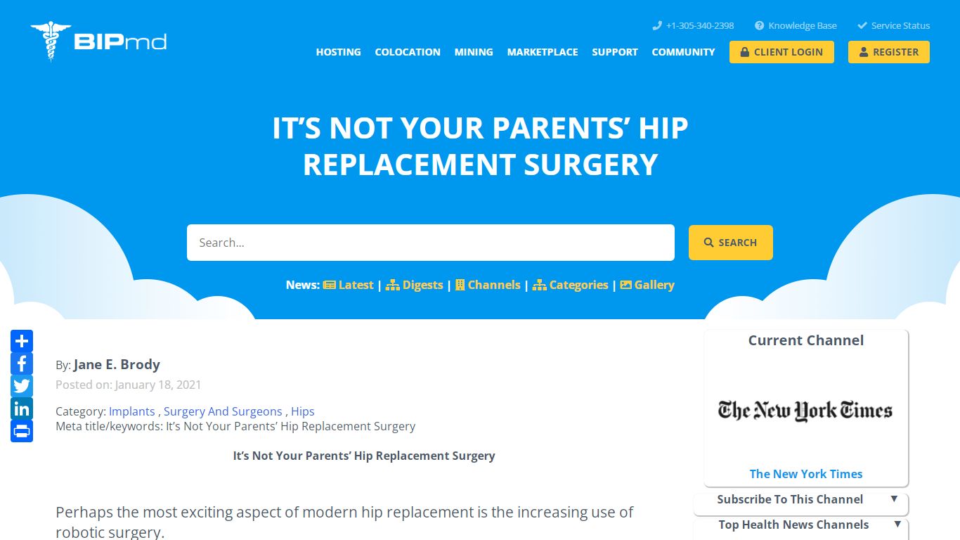 It’s Not Your Parents’ Hip Replacement Surgery | BIPmd